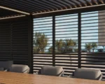 Luxe Pergola Louvered Side Walls