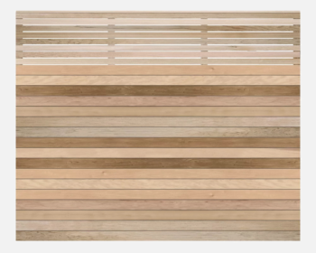 Cedar Sunrise Fence Panel