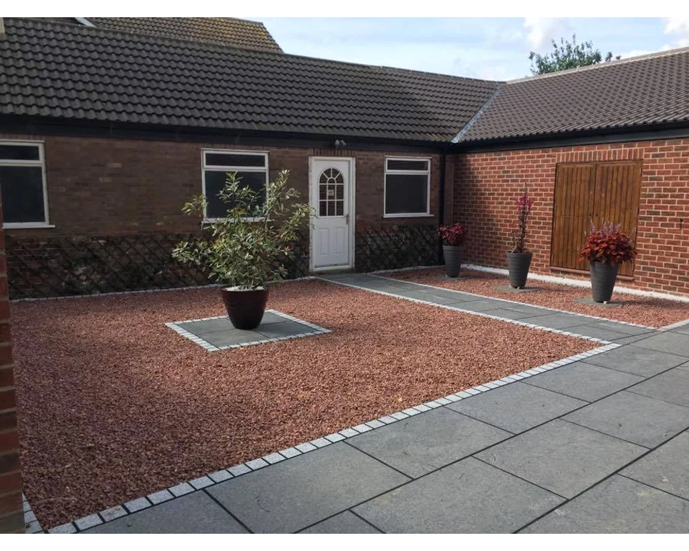 Flamed Dark Grey Granite Paving – 3 Flamed Dark Grey - view 3