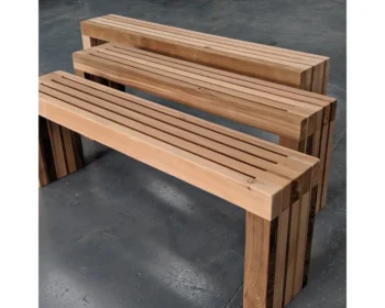Slatted Cedar Bench