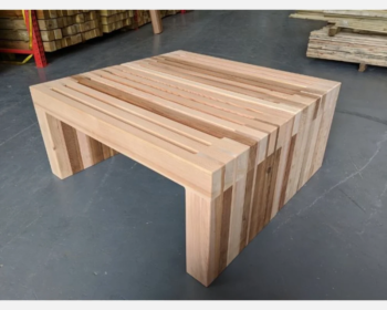 Slatted Cedar Coffee Table - Image 2