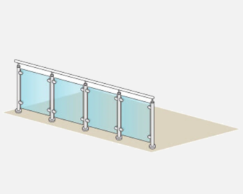 Glass Balustrade - 4 Metre