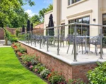 Post and Rail Glass Balustrade – terrace installation