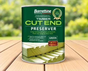 Barrettine Timber Cut End Preserver green tin